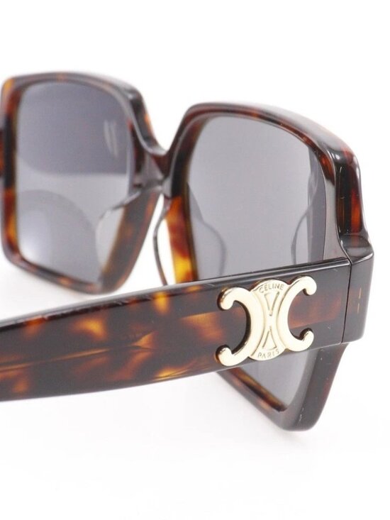 CELINE Triomphe sunglasses CL40316U Brown plastic Women main image 7